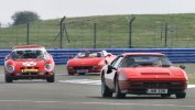 Alun Watkins racing his eco-friendly Ferrari at Silverstone -  click for larger image